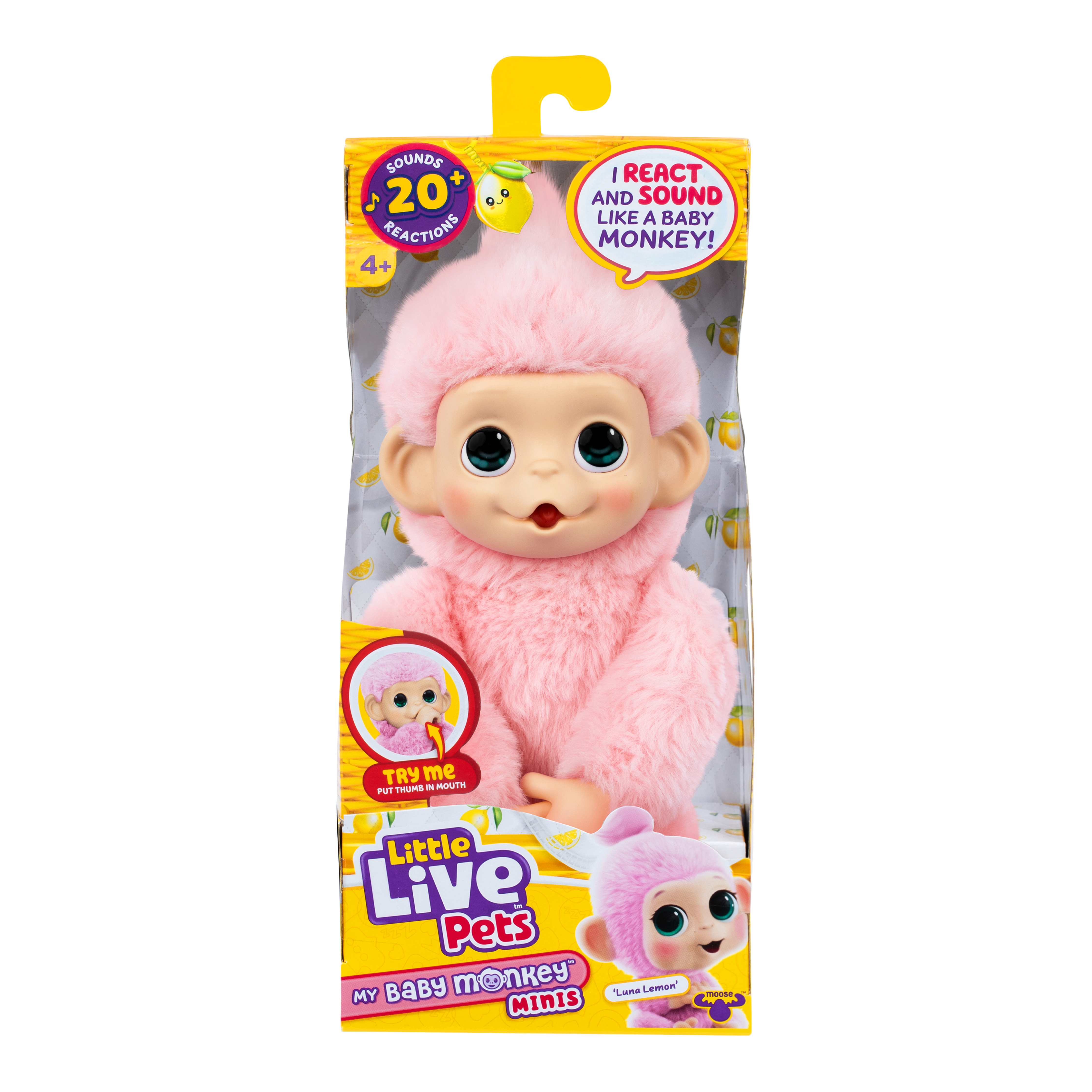 Little Live Pets My Baby Mini Monkey - Luna Lemon