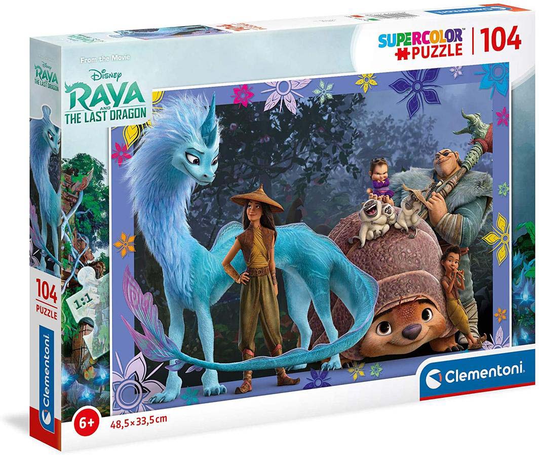 Clementoni 104 Piece Disney Raya And The Last Dragon SupeRColor Puzzle ...