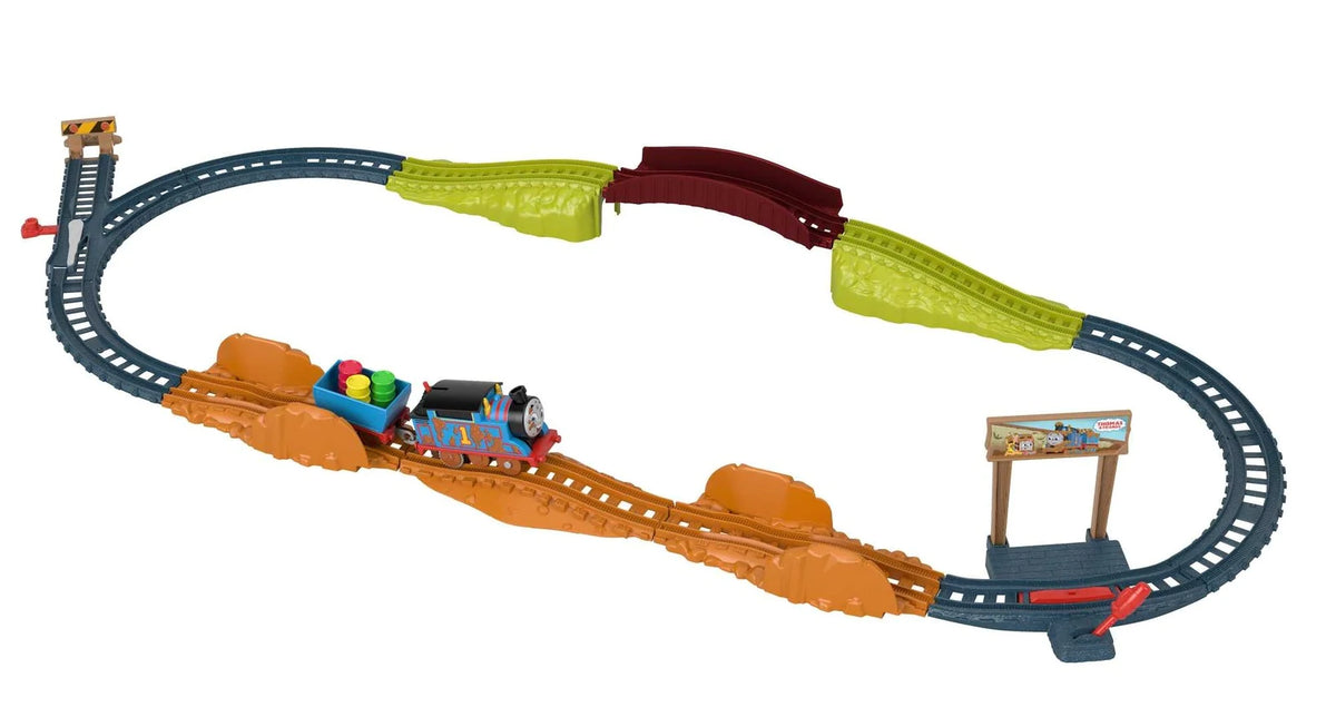 Toyworld Train Model Fisher-Price Thomas & Friends Motorized Train and Track Set Muddy Adve ...