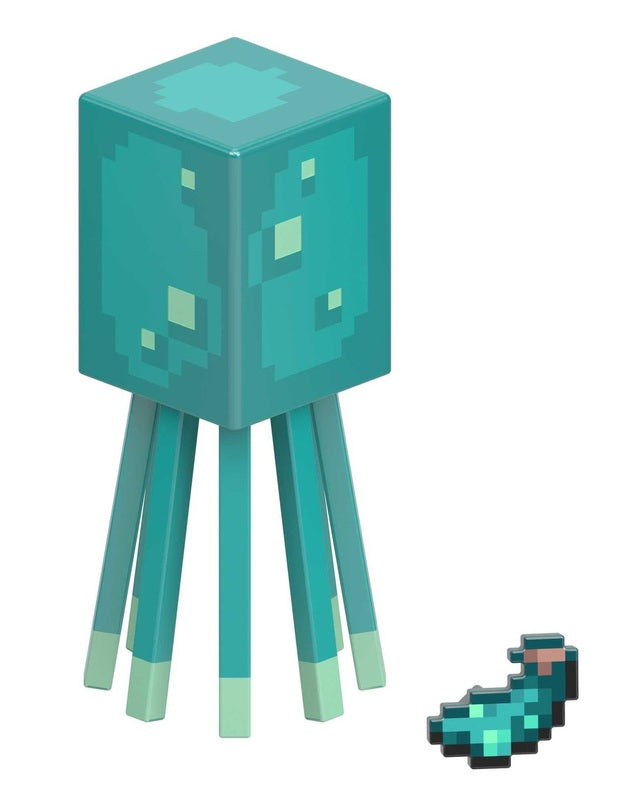 Minecraft Craft-A-Block Figure Build-A-Portal Glow Squid