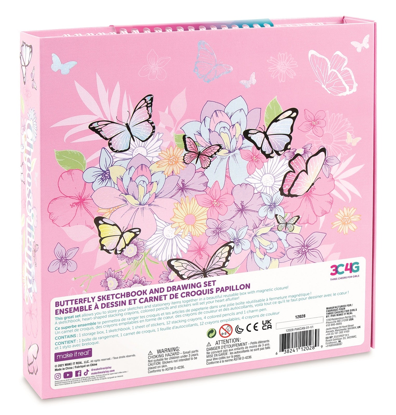 Butterfly Sketchbook & Drawing Set