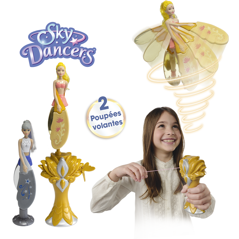 Sky Dancers 2 Pack Gold Silver