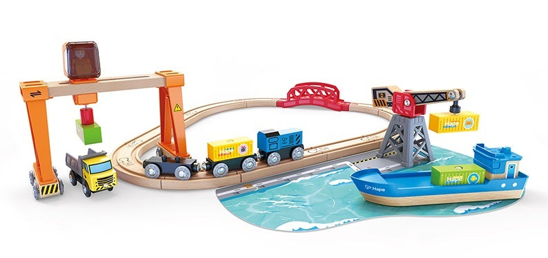 Hape Lift & Load Harbour Set