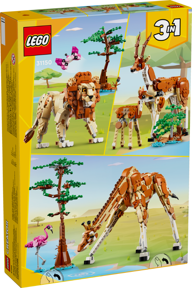 LEGO 31150 Creator Nature And Animals Wild Safari Animals