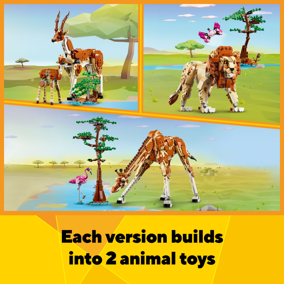 LEGO 31150 Creator Nature And Animals Wild Safari Animals