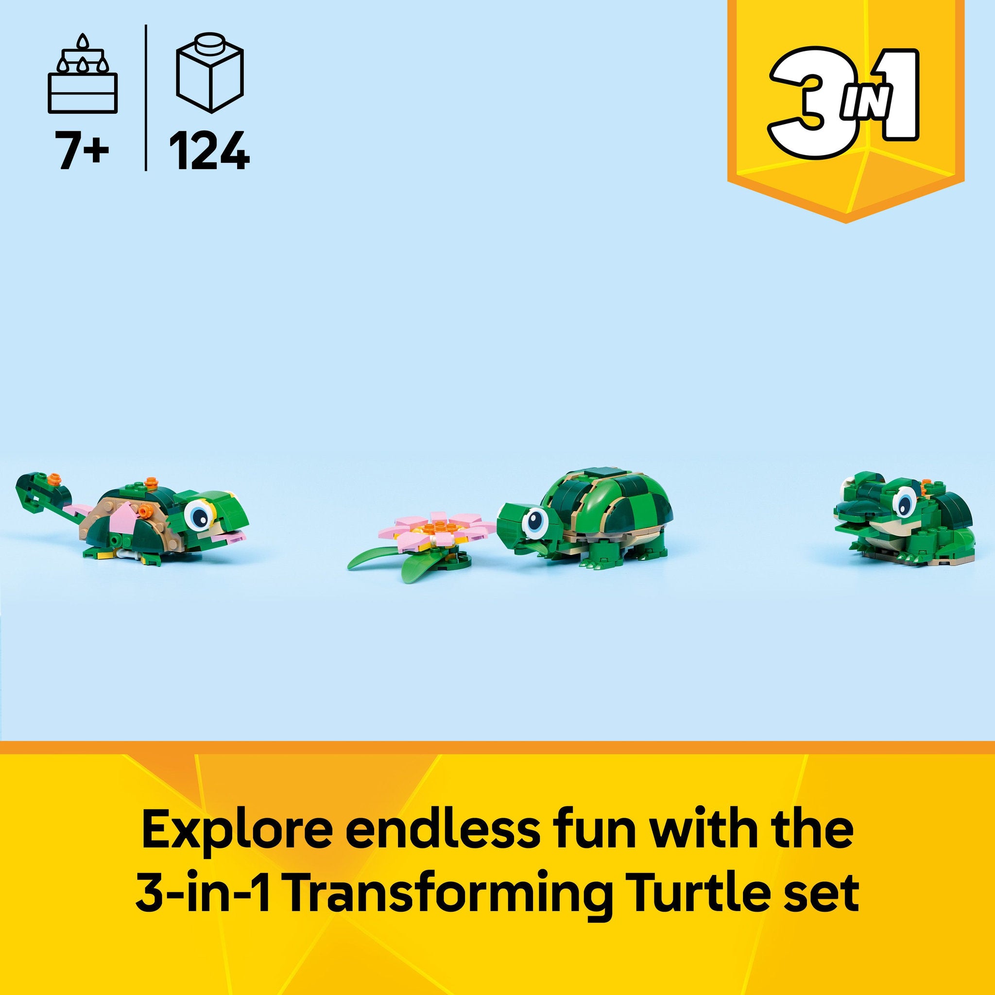 LEGO 31377 Creator Turtle With A Water Lily Flower