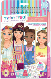 Make It Real Blooming Vibes Fashion Design Sketchbook