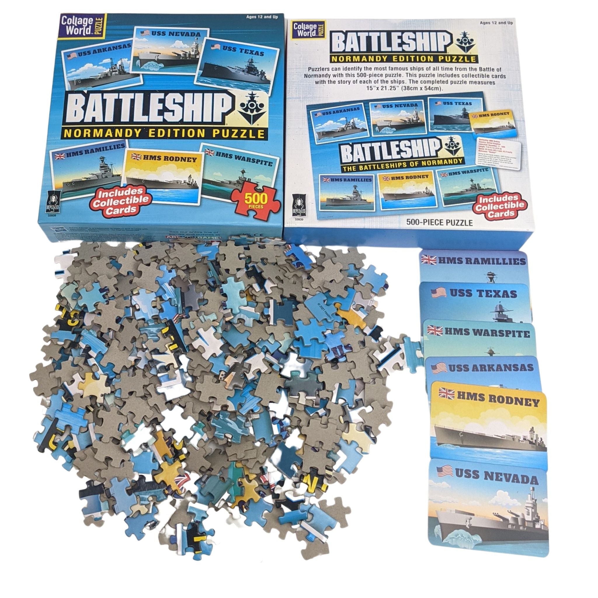 Battleship Normandy Edition 500 Piece Puzzle