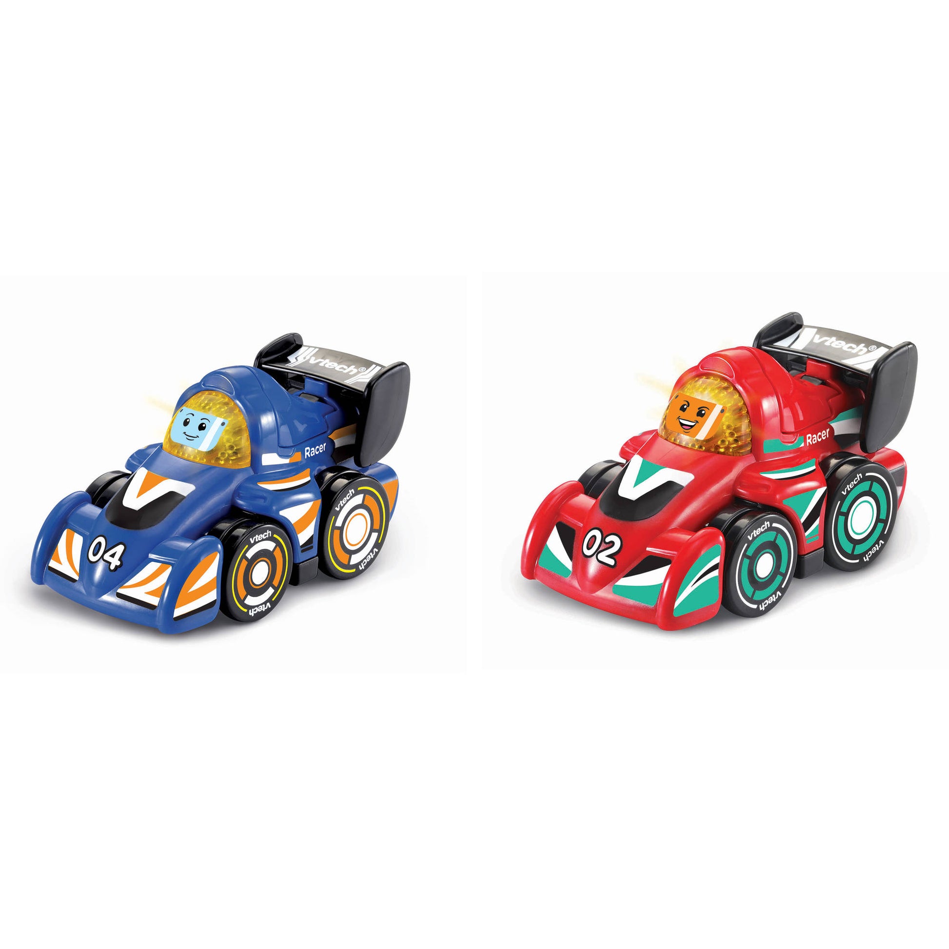 VTech Toot Toot Drivers V Racers 2 Pack - Red & Dark Blue - Toyworld NZ
