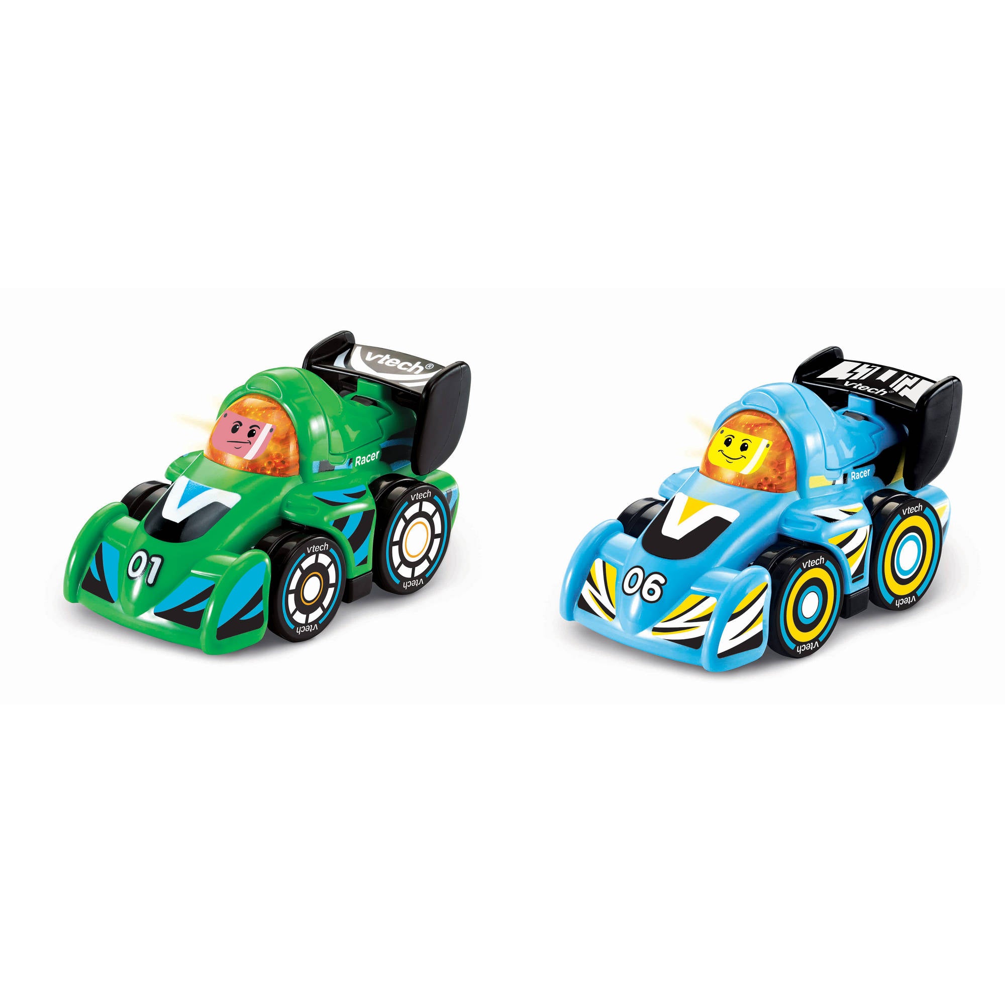 VTech Toot Toot Drivers V Racers Light Blue and Green 2 Pack