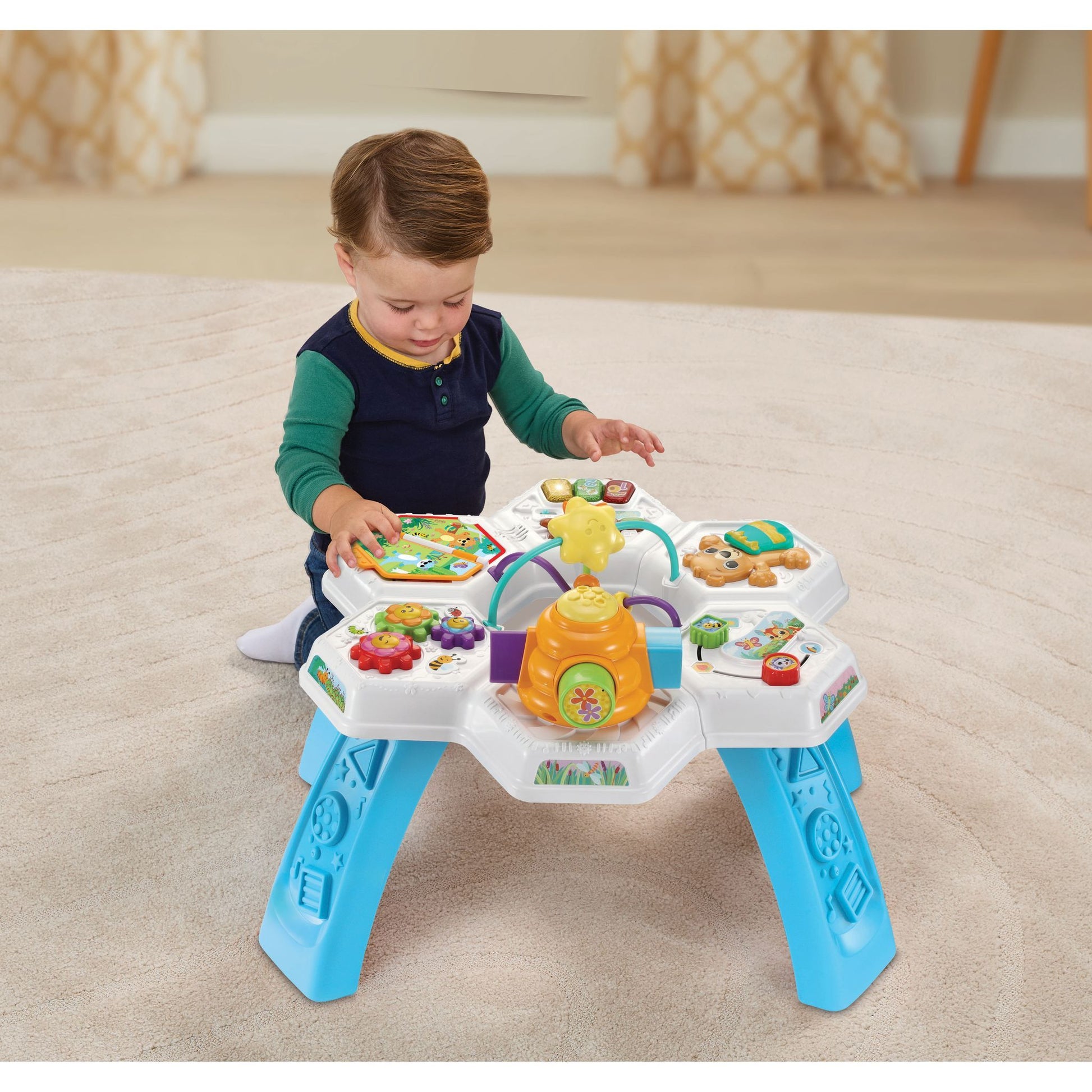VTech Busy Bee Activity Table - Blue - Toyworld NZ