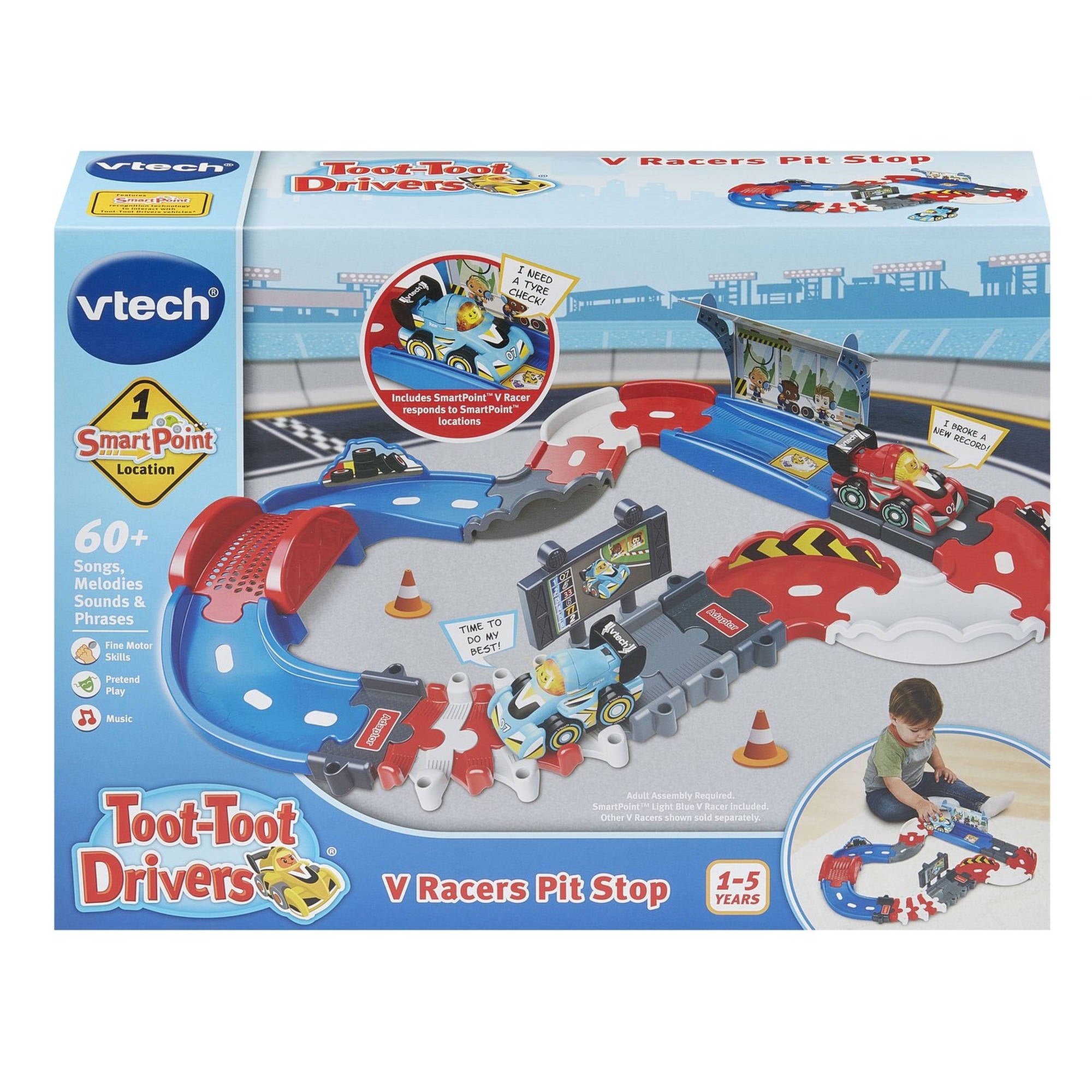 VTech Toot-Toot Drivers V Racers Pit Stop Playset