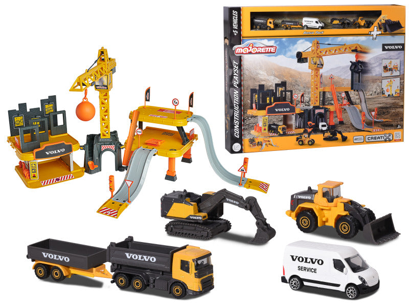 Majorette Volvo Construction Playset