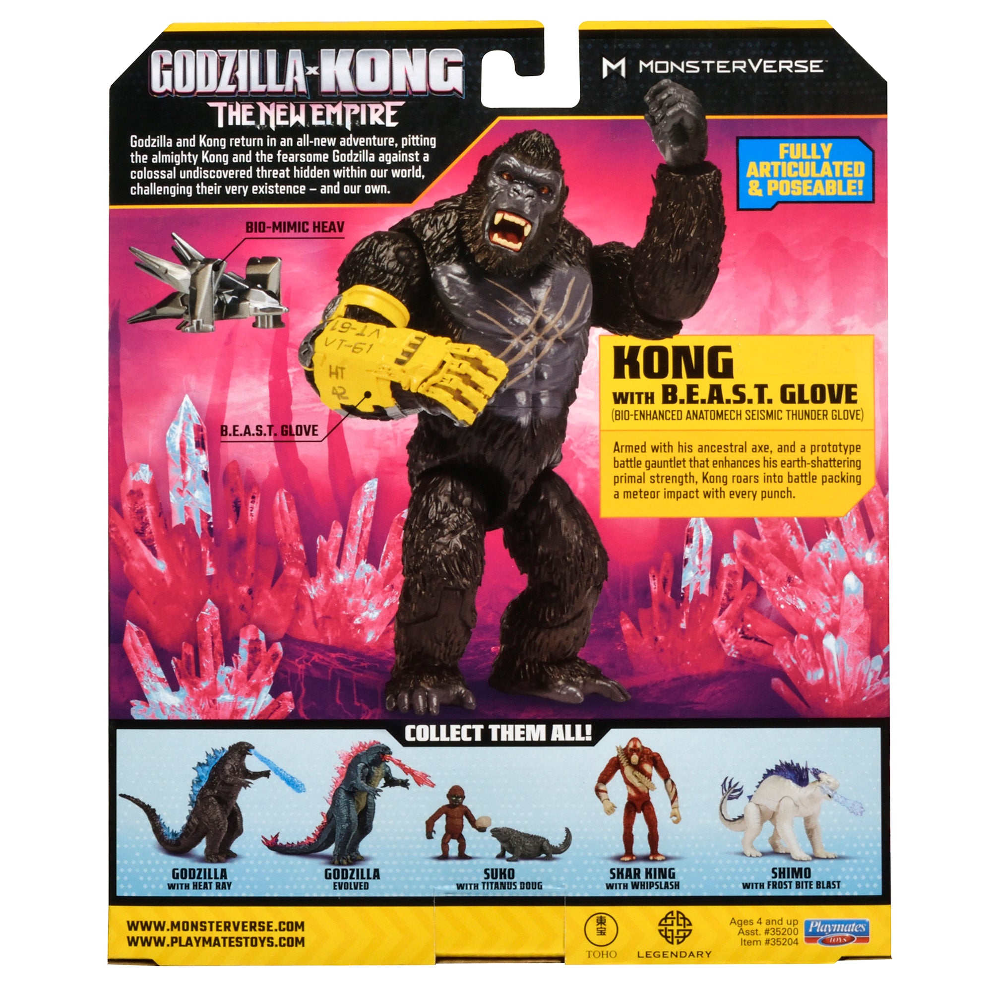 Godzilla x Kong The New Empire 6 Inch Figure - Kong with B.E.A.S.T