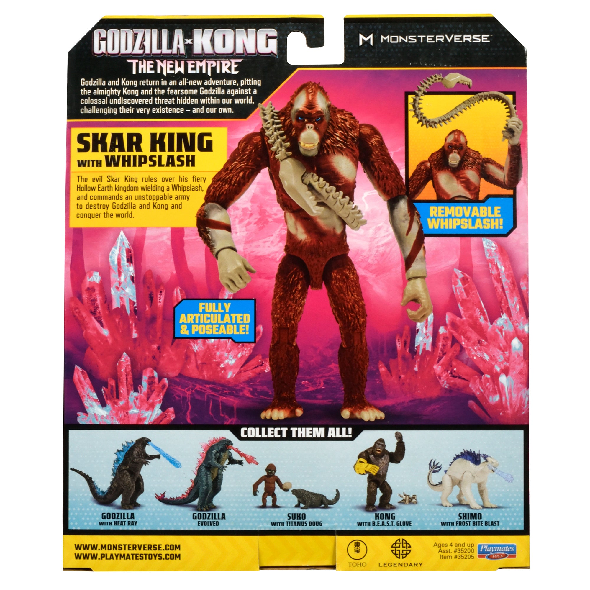 Godzilla x Kong The New Empire 6 Inch Figure - Skar King with Whiplash