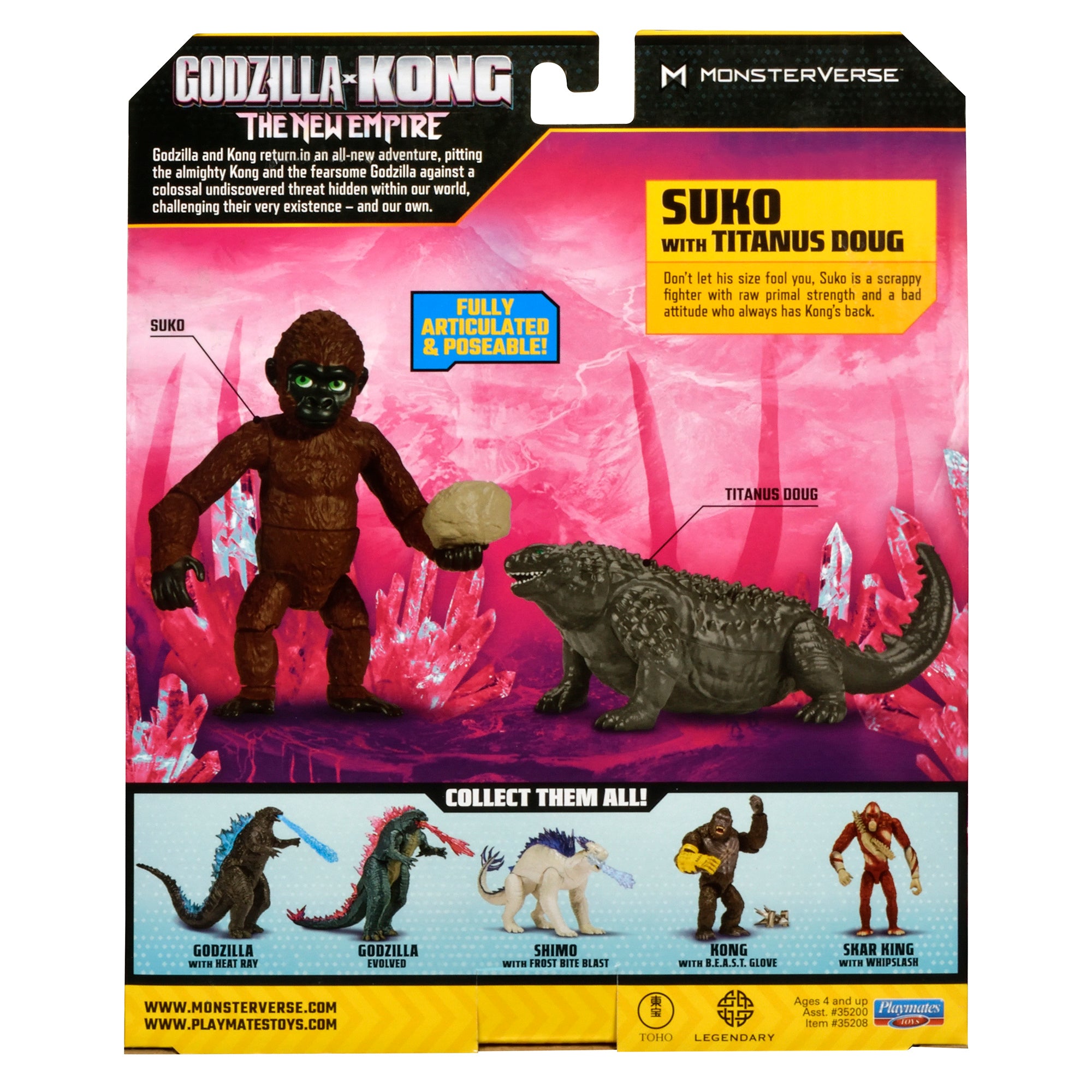 Godzilla x Kong The New Empire 6 Inch Figure - Suko with Titanus Doug