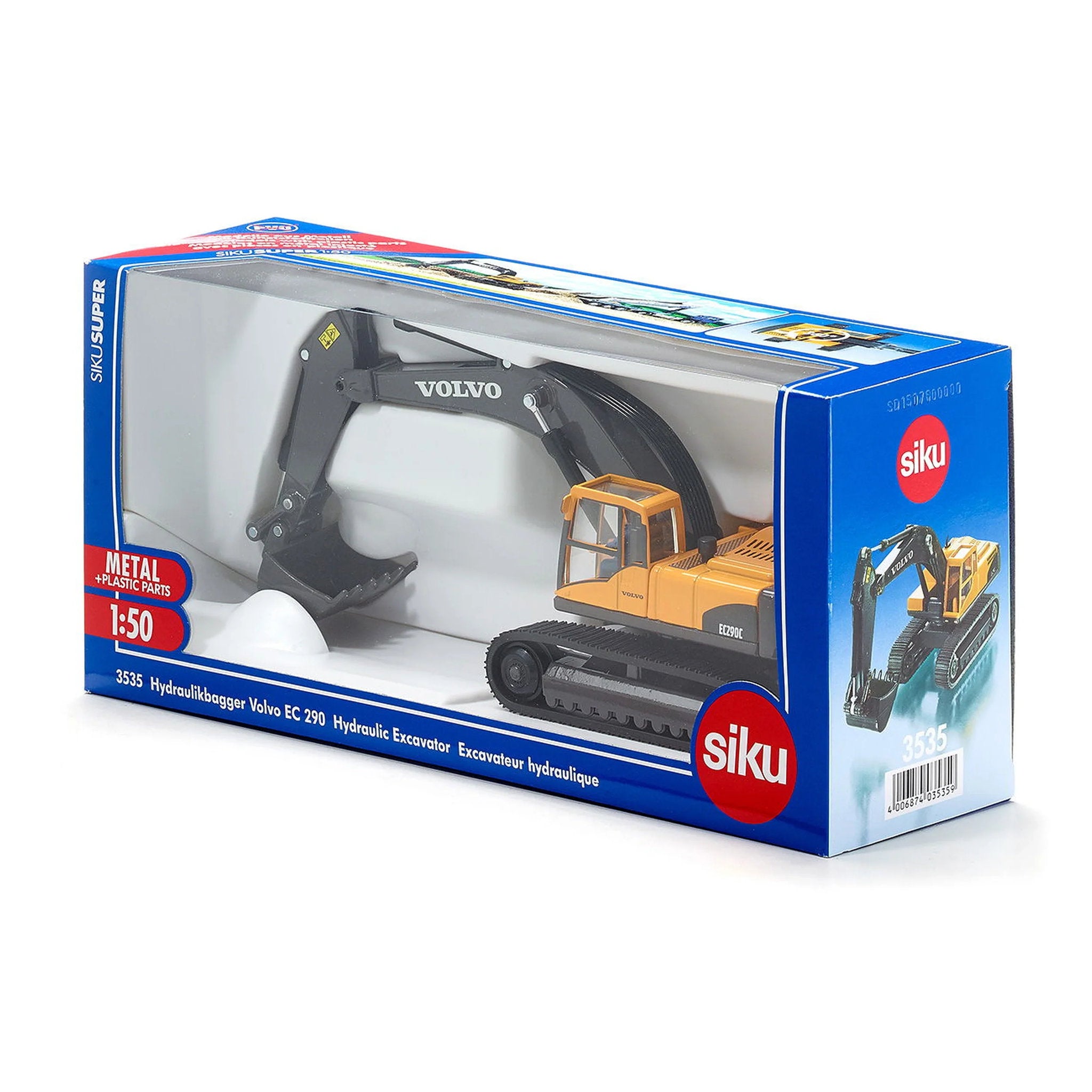 Siku 3535 1:50 Volvo Ec290 Hydraulic Excavator