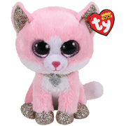Ty Beanie Boo Medium - Fiona Pink Cat