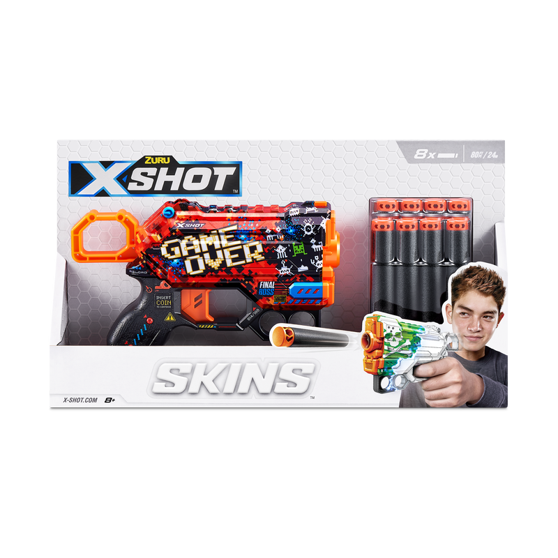 ZURU X Shot Skins Menace Dart Blaster Game Over