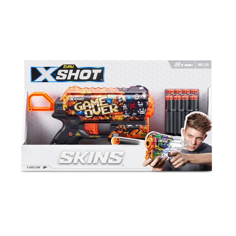 ZURU X Shot Skins Flux Dart Blaster Game Over