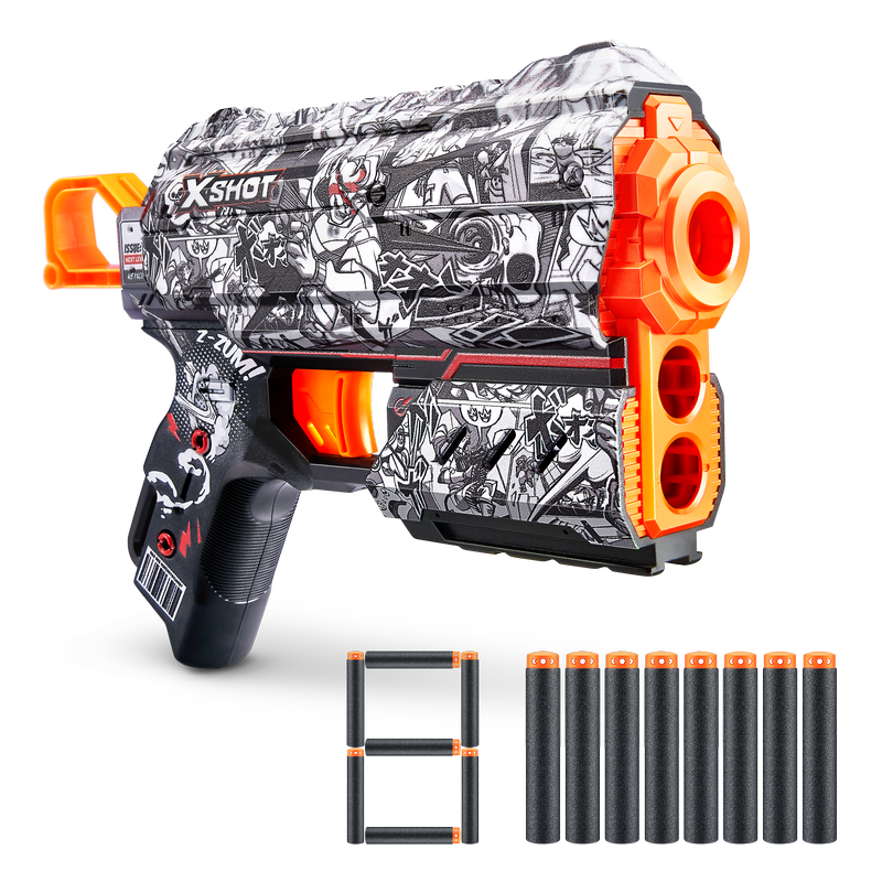 ZURU X Shot Skins Flux Dart Blaster Illustrate