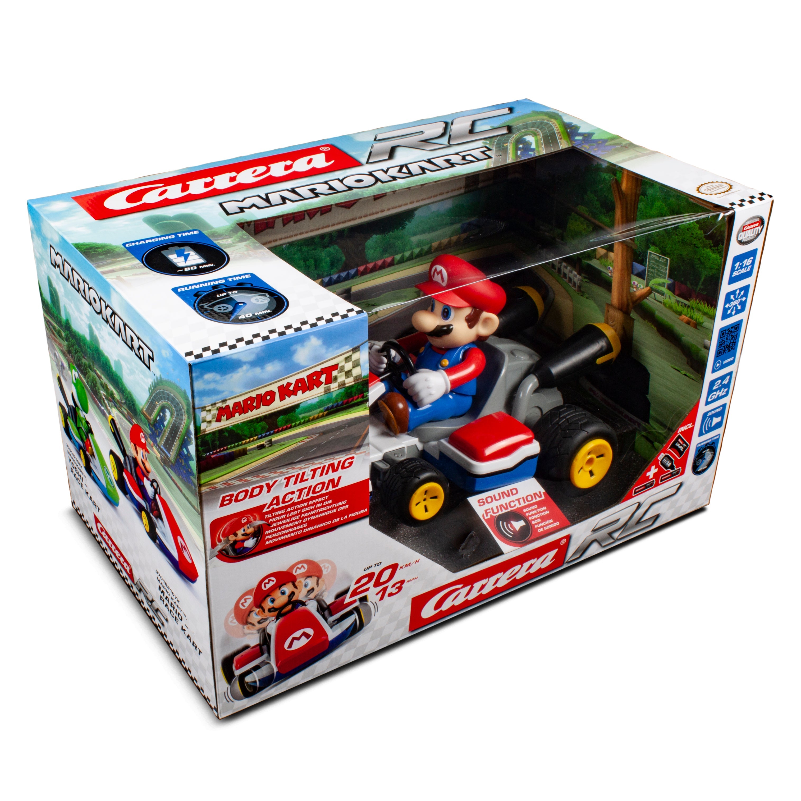 Carrera Remote Control Mariokart Mario Race Kart With Sound - Toyworld NZ
