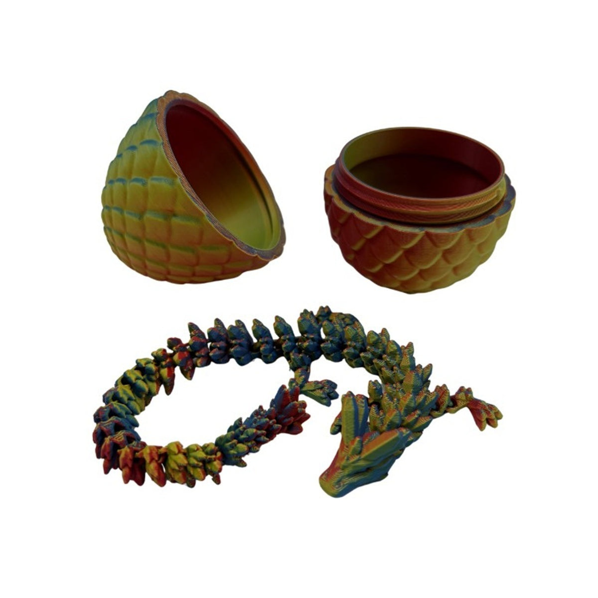 3D Printed Dragon Egg with dragon toy - Assorted Styles.