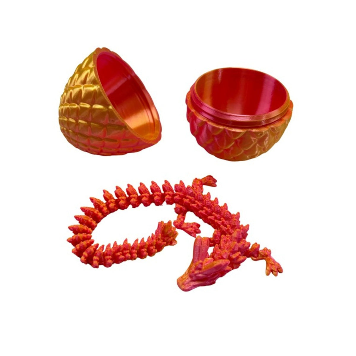 3D Printed Dragon Egg with dragon toy - Assorted Styles.