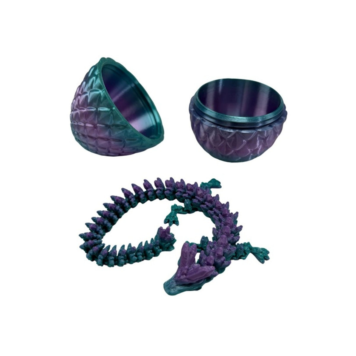 3D Printed Dragon Egg with dragon toy - Assorted Styles.