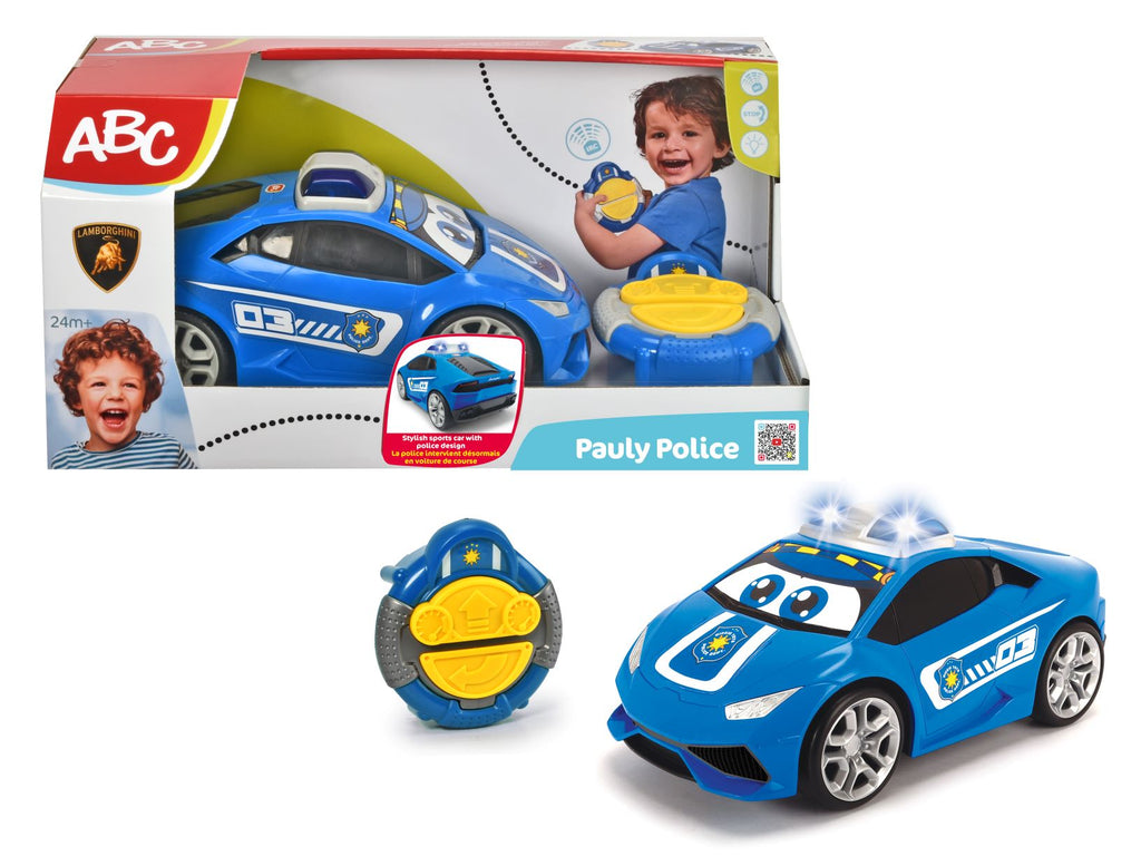 DICKIE TOYS ABC INFRARED REMOTE CONTROL PAULY POLICE CAR 27CM