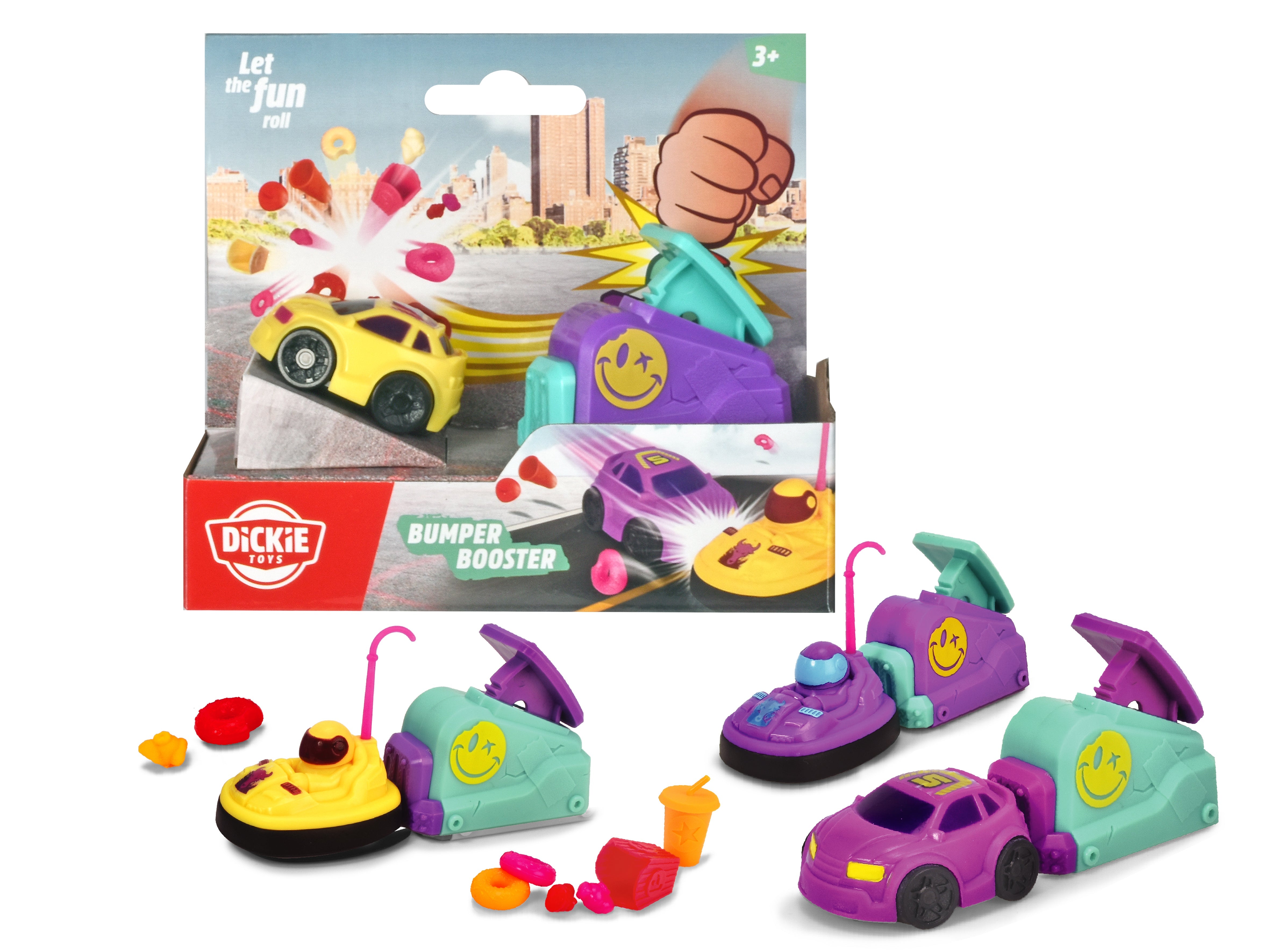 Dickie Toys Bumper Booster Car & Launcher Assorted Styles