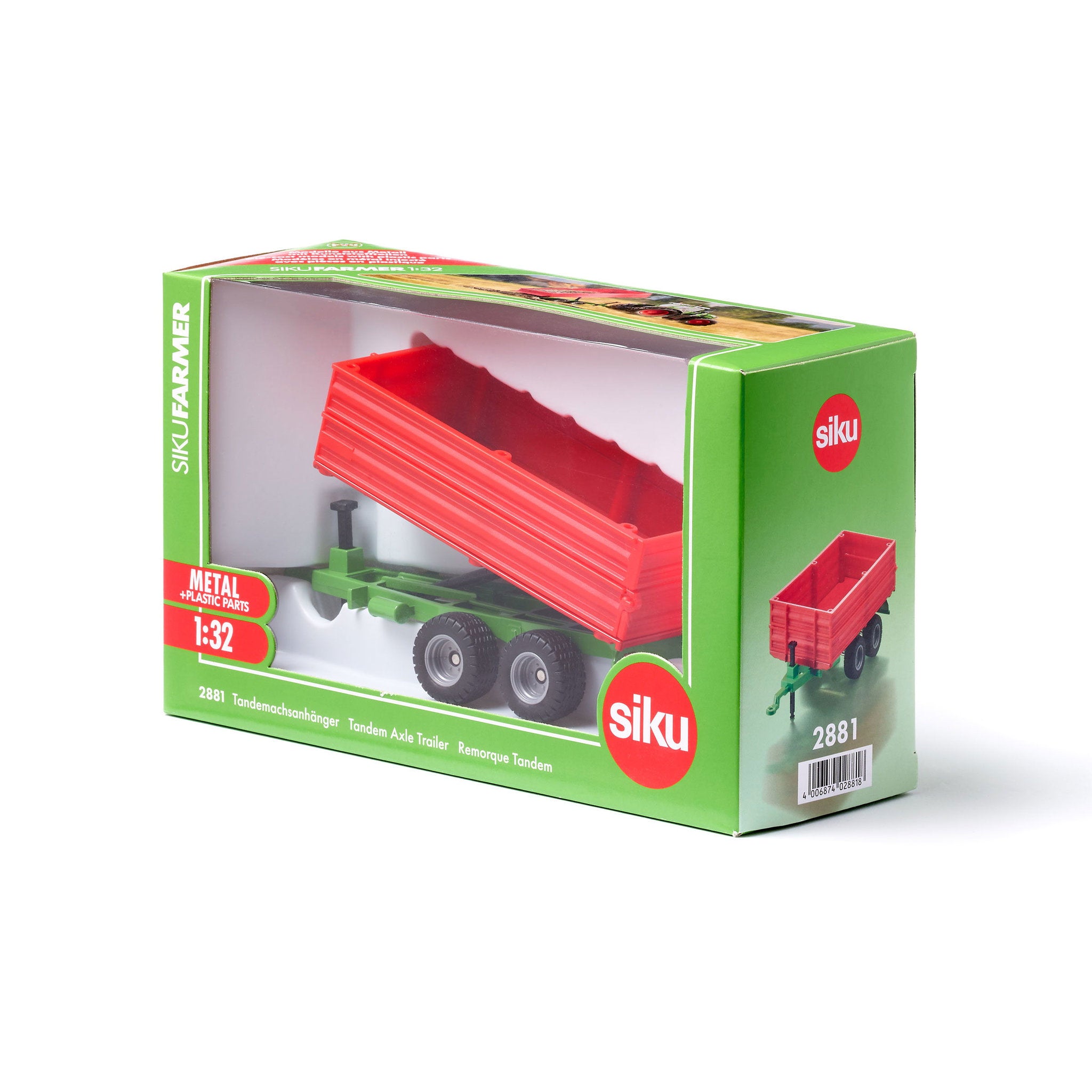SIKU 1:32 2881 Tandem Axle Trailer