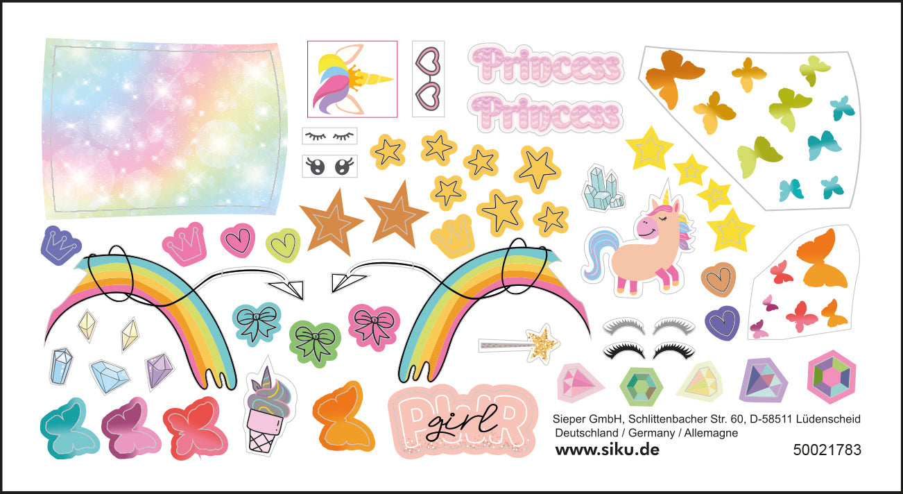 Siku 6503 Style My Siku Fiat 500 Princess Construction Kit