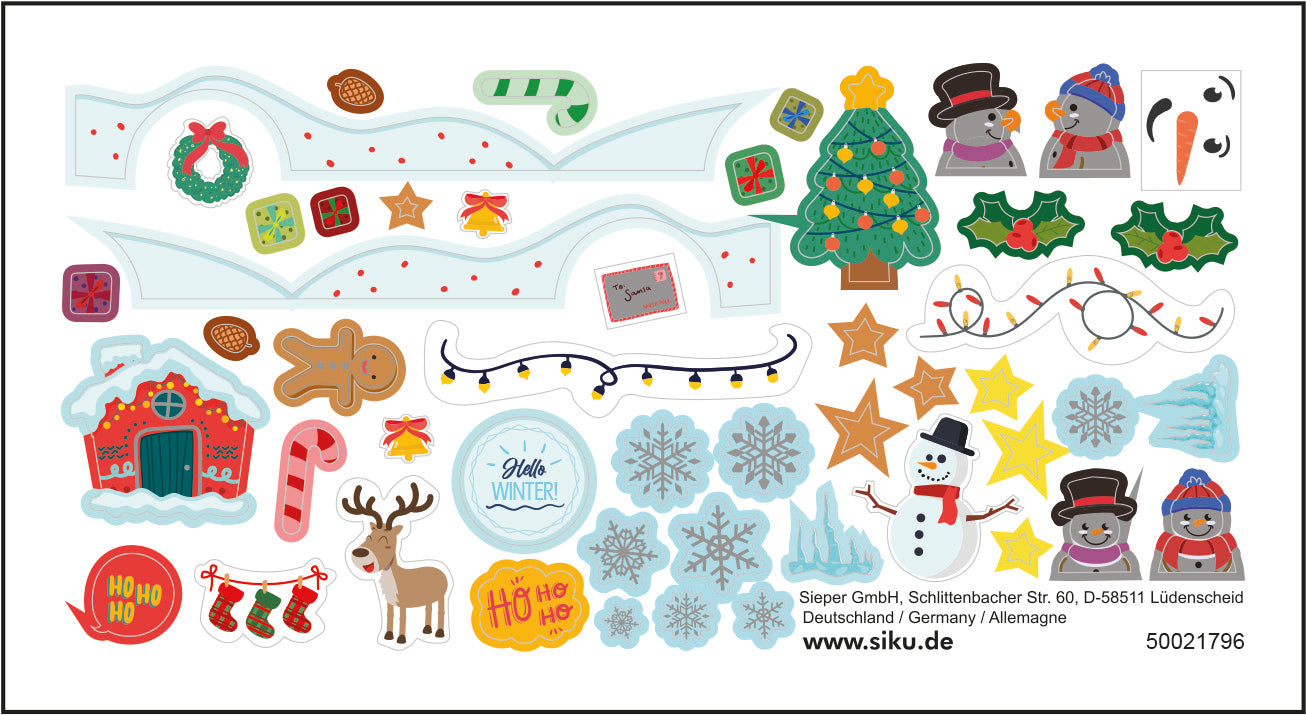 Siku 6505 Style My Siku Vw T5 Van Snowman Construction Kit