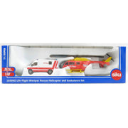 Siku 1850NZ 1:87 Life Flight Westpac Rescue Helicopter & Ambulance Set
