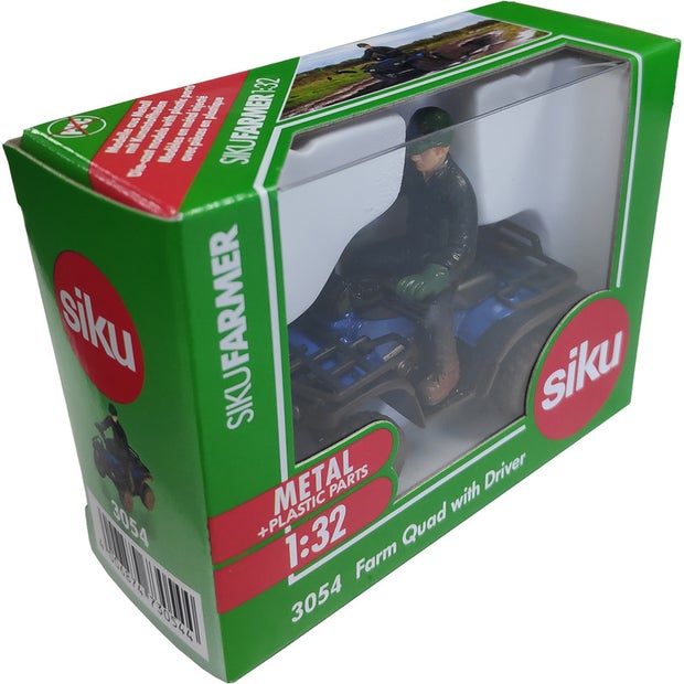 Siku 3054 1:32 Massey Ferguson Agtv Quad With Driver