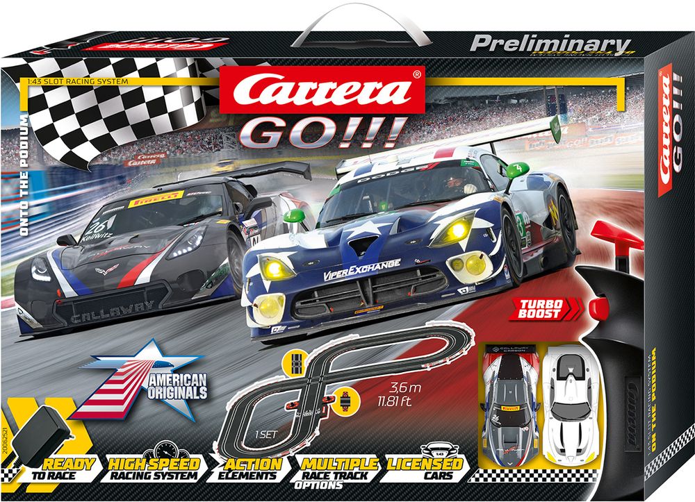 Carrera GO!!! Onto The Podium Slot Car Set - Toyworld NZ