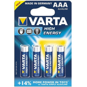 Varta High Energy Alkaline AAA Battery 4 Pack