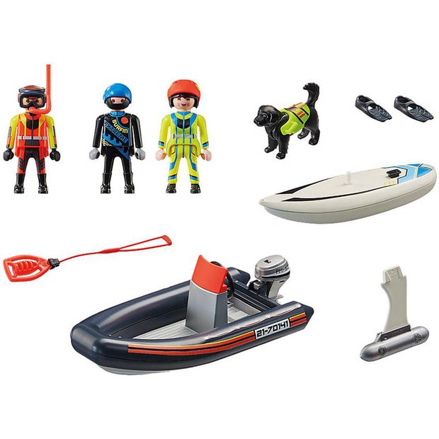 Playmobil 70141 City Action Water Rescue With Dog