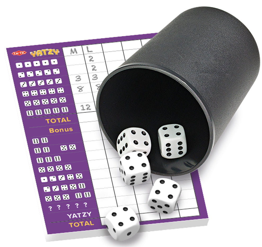 Tactic Yatzy With Cup Purple Box Edition