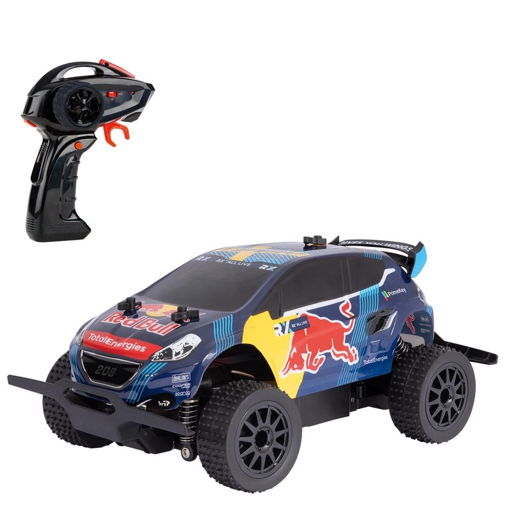 Carrera 2.4Ghz Remote Control Metal-Gear Peugeot Red Bull Wrx 208