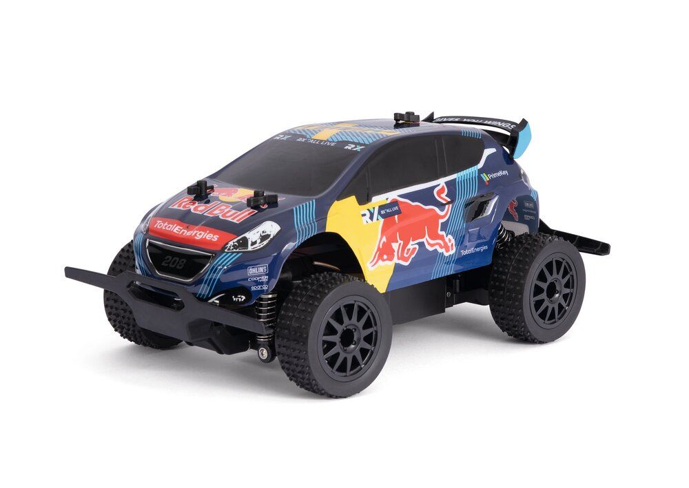 carrera metal gear rc Carrera 2.4Ghz Remote Control Metal-Gear Peugeot Red Bull Wrx 208 – Toyworld NZ