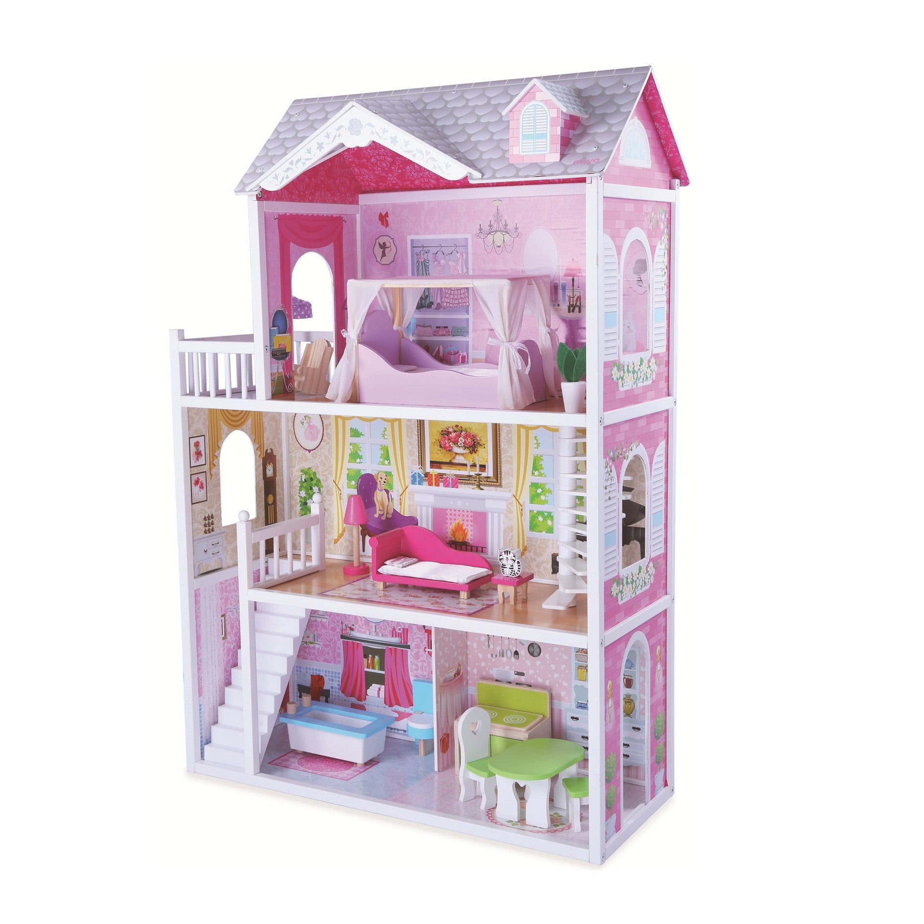 Aria's Doll House with 14 Accessories