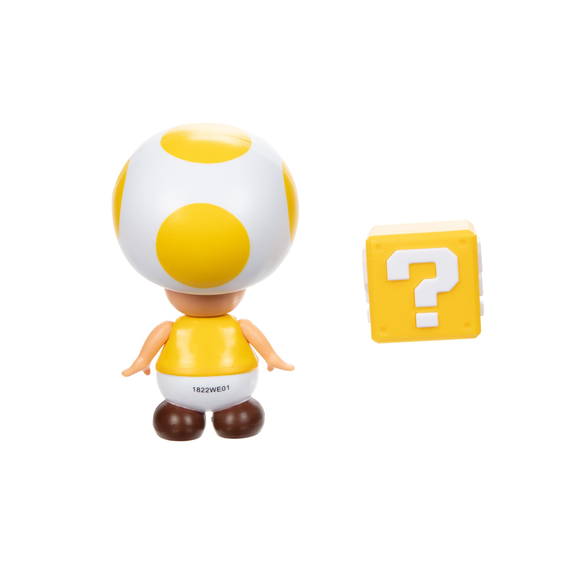 Super Mario 10cm Figure Wave 30 Yellow Toad With Question Block