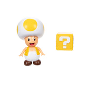 Super Mario 10cm Figure Wave 30 Yellow Toad With Question Block