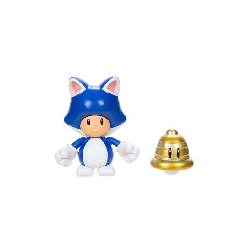 Super Mario 10cm Figure Cat Toad With Super Bell