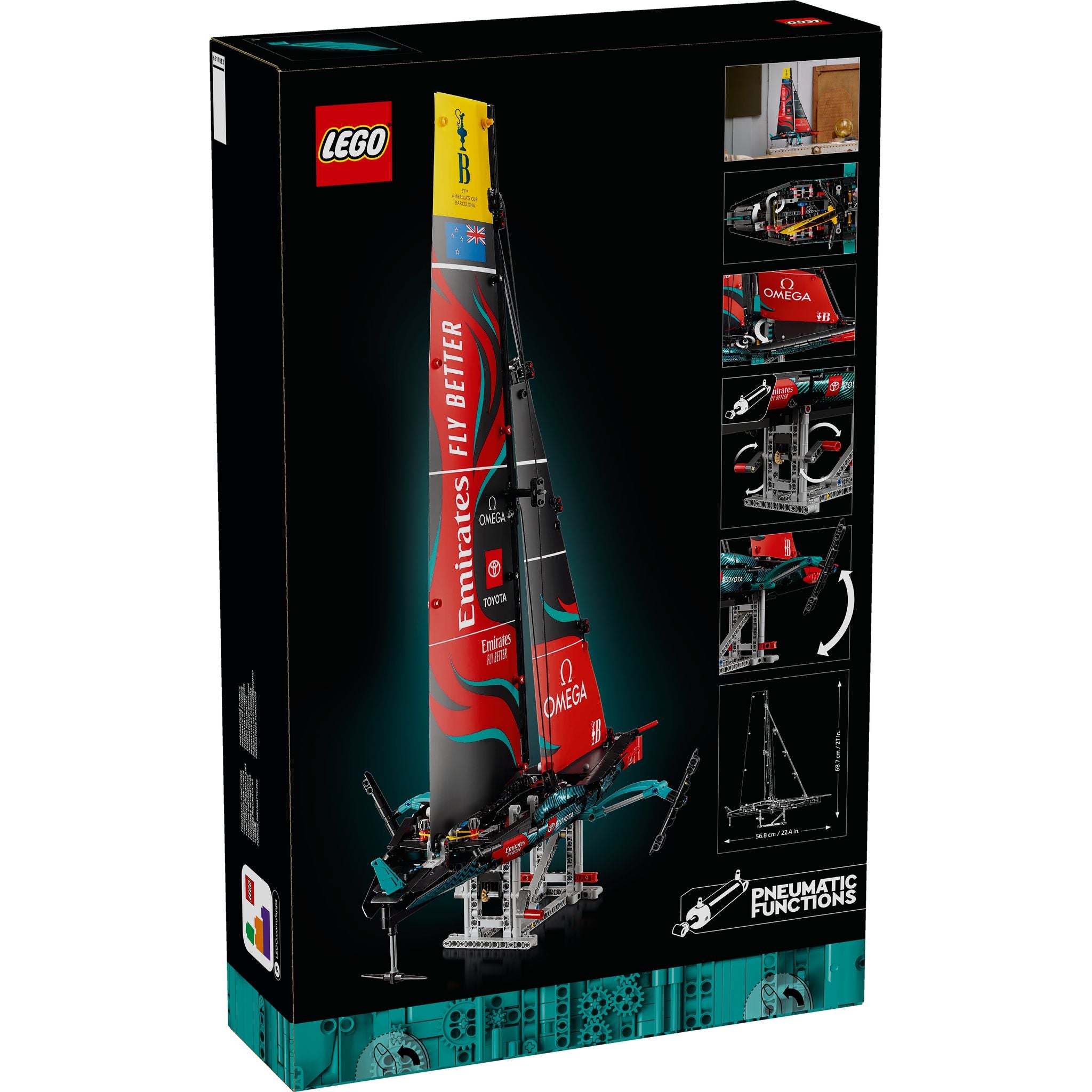 LEGO 42174 Technic Emirates Team New Zealand AC75 Yacht – Toyworld NZ