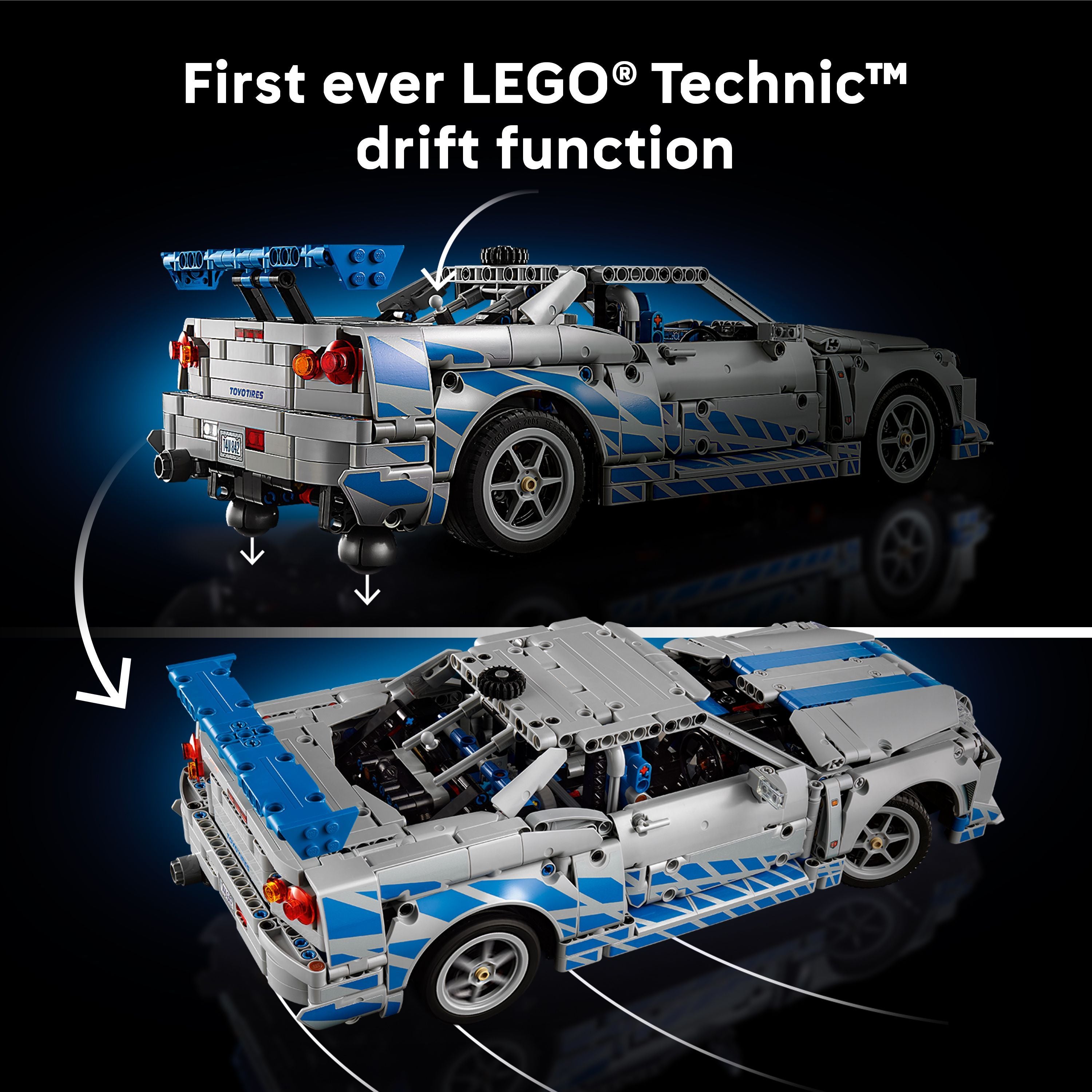 LEGO 42210 Technic 2 Fast 2 Furious Nissan Skyline GT-R (R34) Car