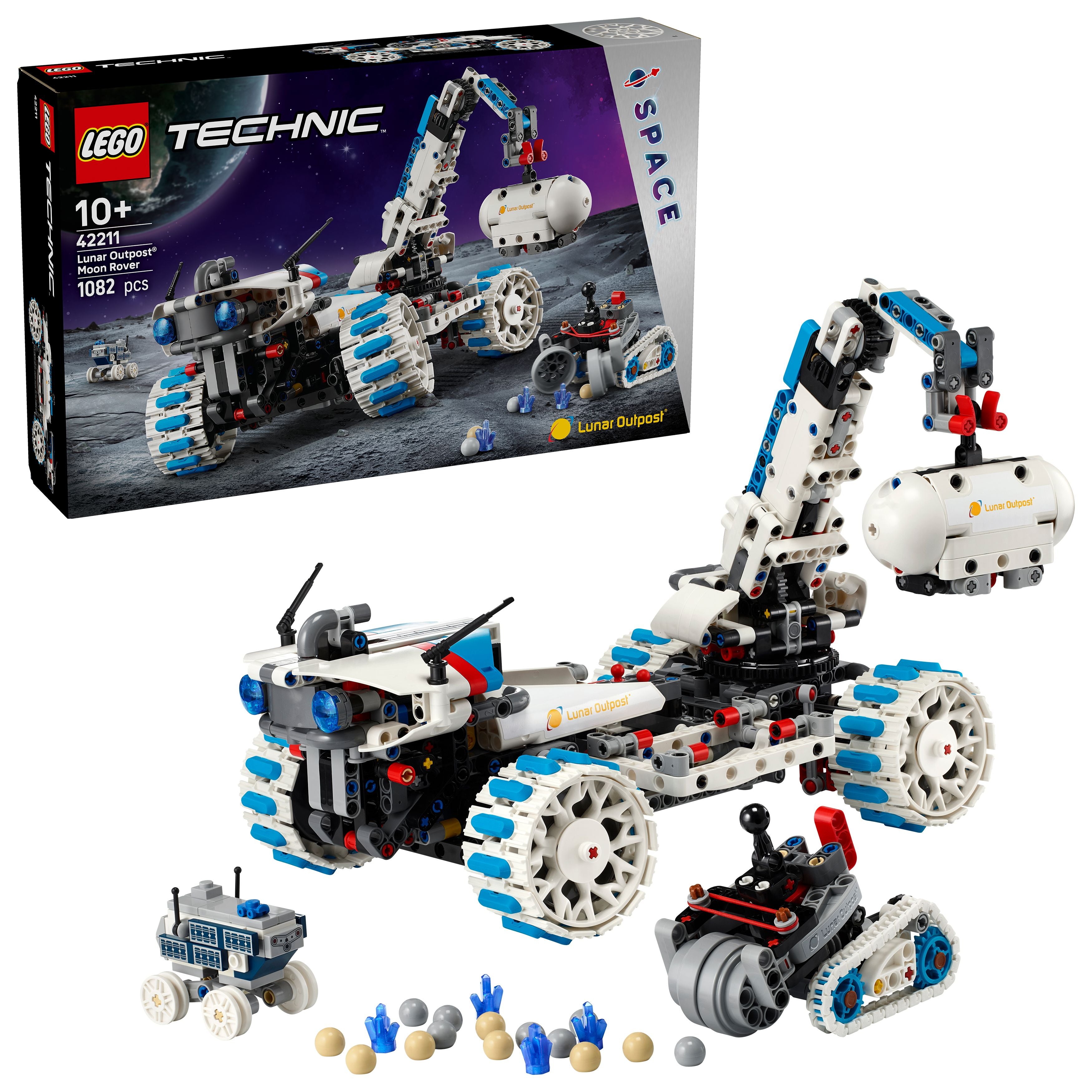 LEGO 42211 Technic Lunar Outpost Moon Rover Space Vehicle