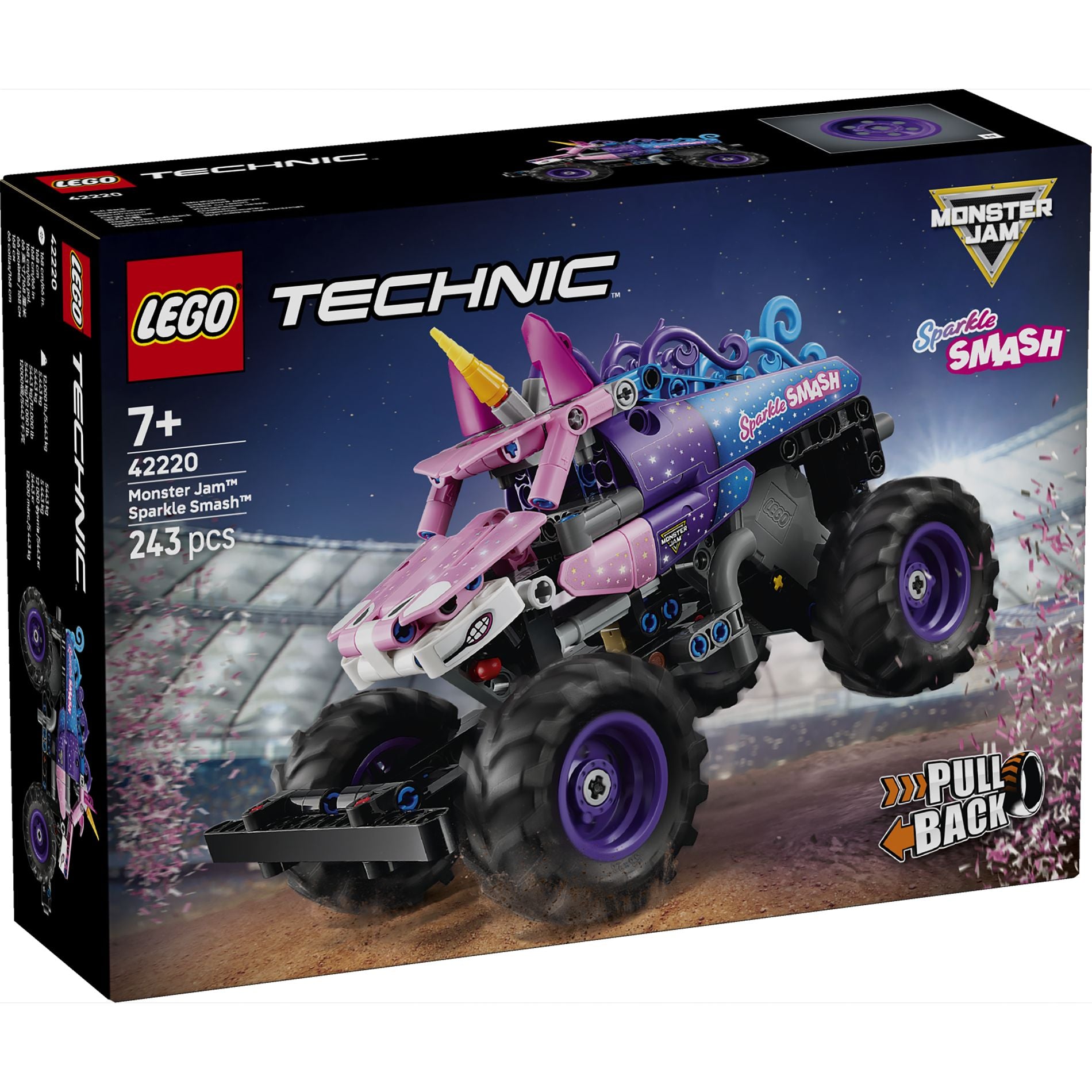 LEGO 42220 Technic Monster Jam  Sparkle Smash Pull-Back
